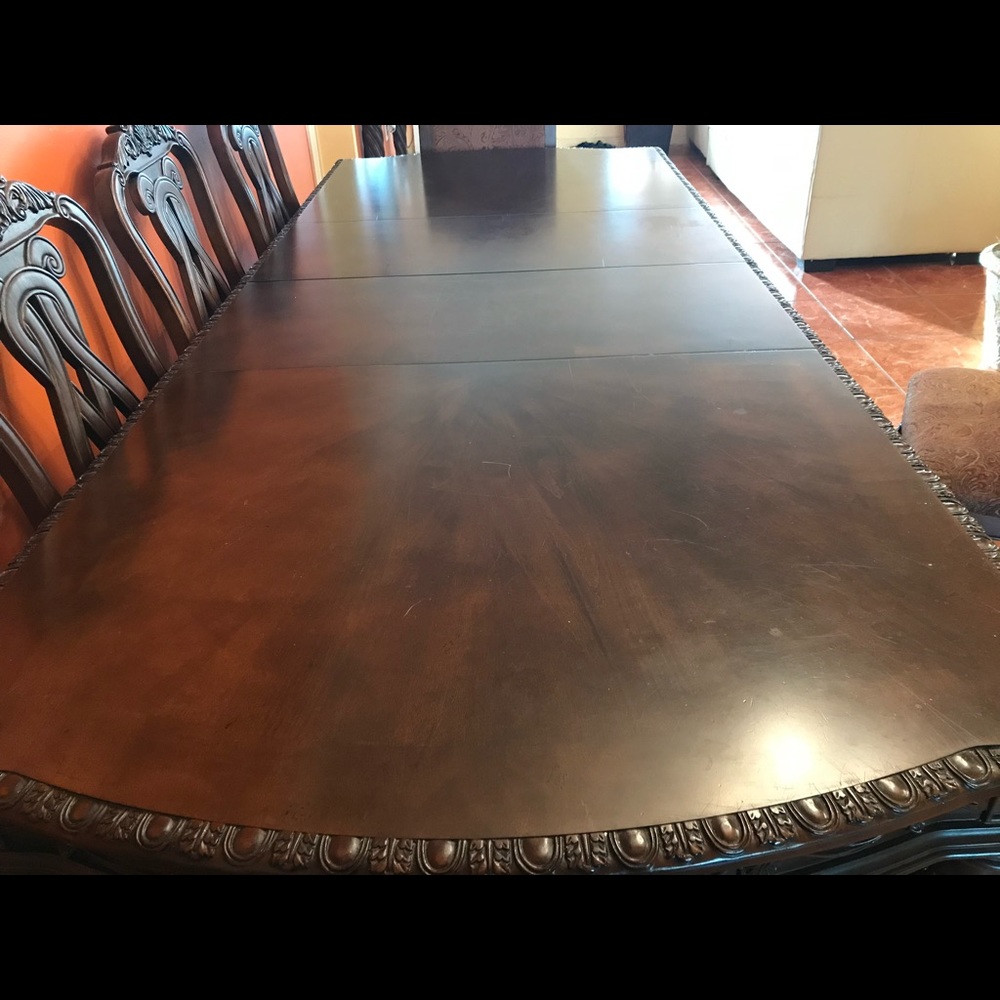 Brown Wood Table - image 4